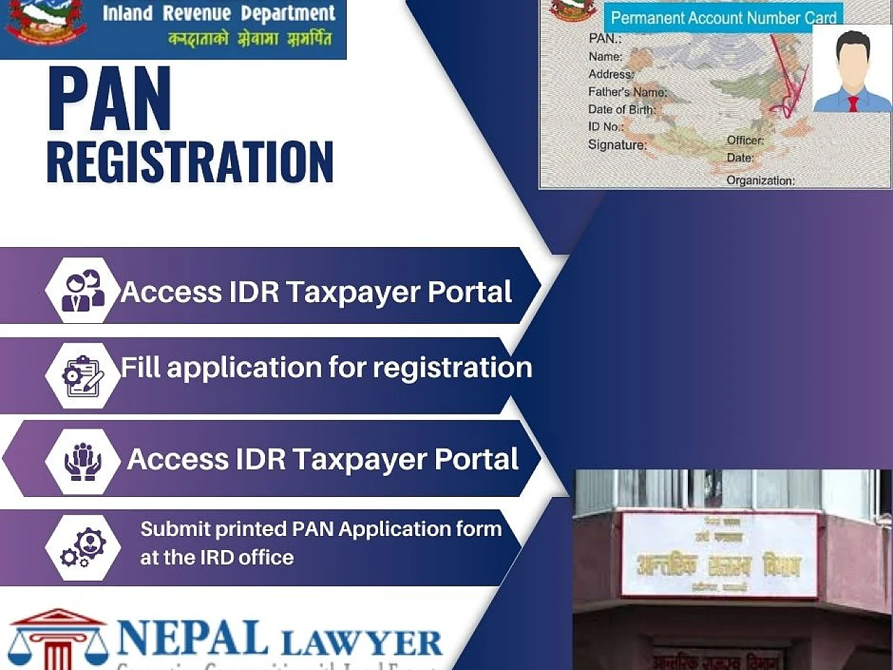 PAN registration process in Nepal 2025: Inland Revenue Department IRD