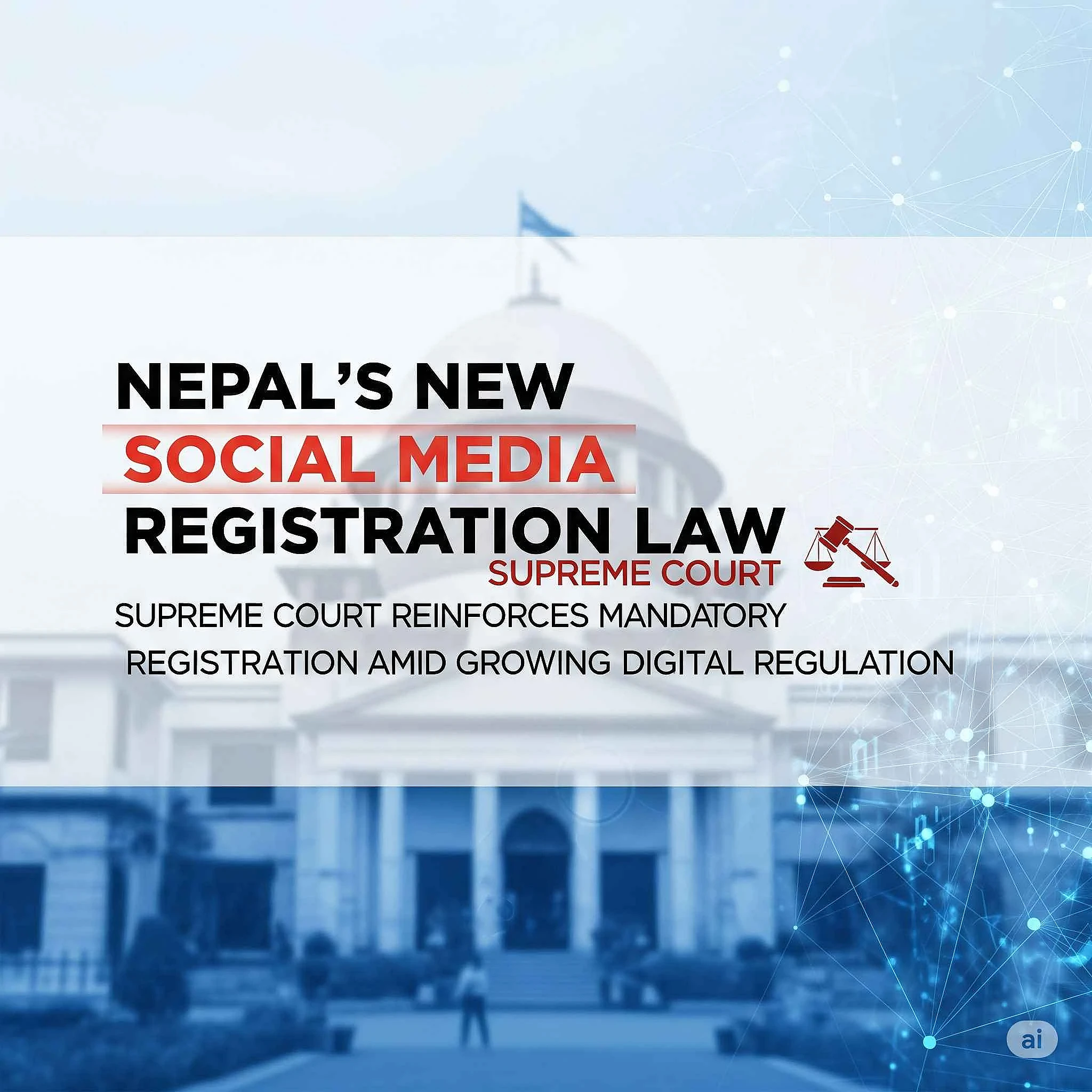 "Nepal Supreme Court Mandates Social Media Registration - New Digital Law 2025"