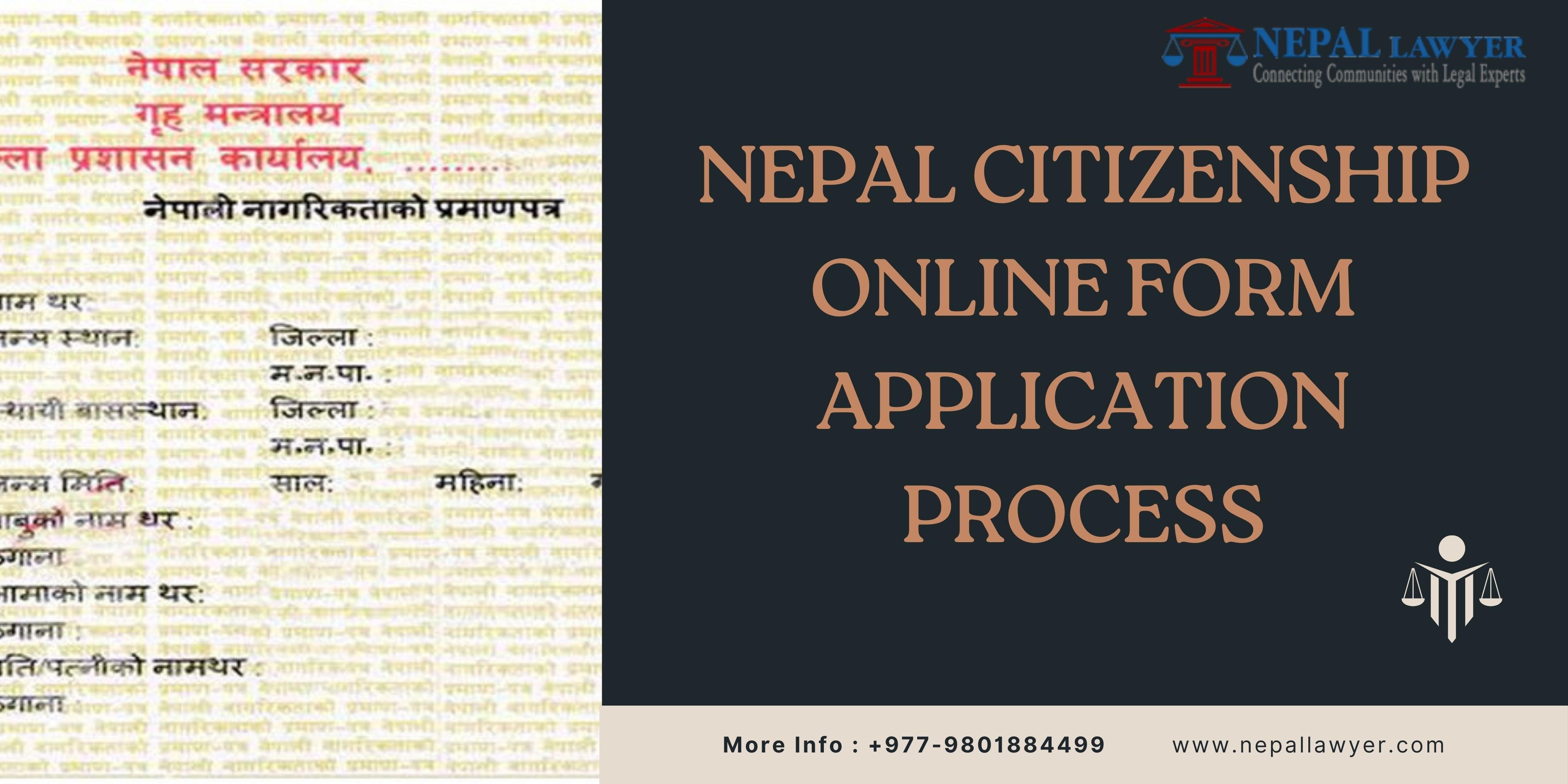 Nepal citizenship online form application process