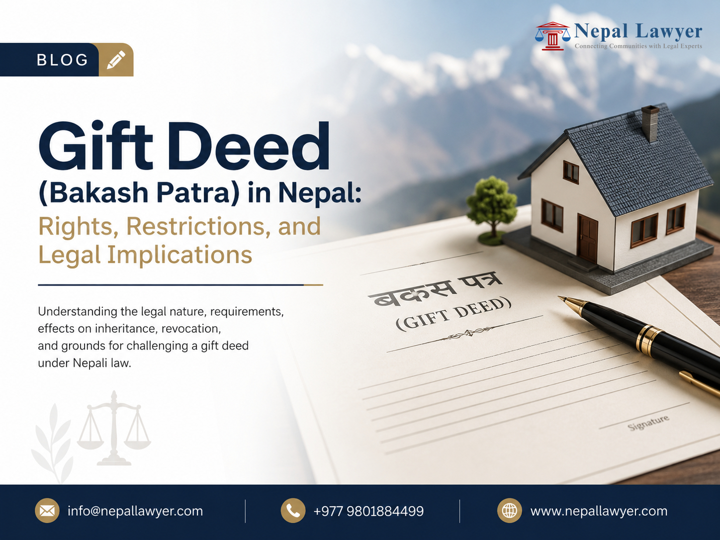 Gift Deed (Bakash Patra) in Nepal: Rights, Restrictions, and Legal Implications