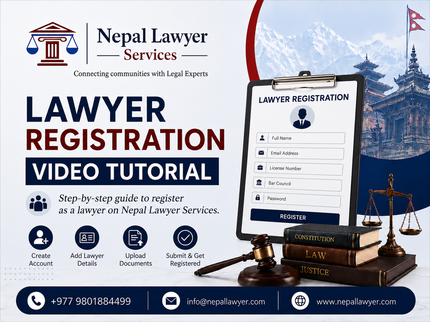 How to Register Lawyer Profile on Nepal Lawyer Services Video Tutorial