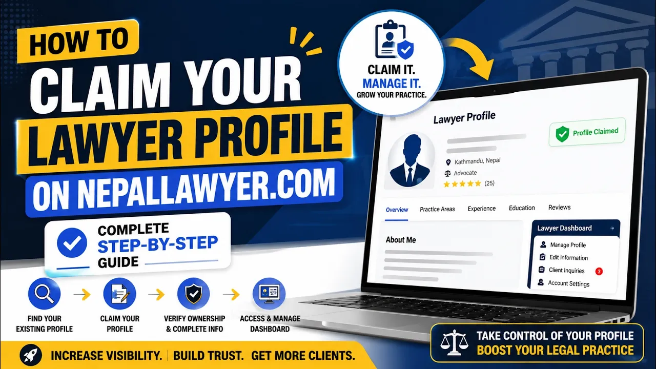How to Claim Your Lawyer Profile on NepalLawyer.com | Complete Step-by-Step Guide